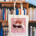 Cool Cat Meme Ew People Anti Social Introvert Cute Cat Canvas Tote Bag