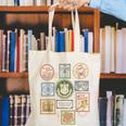 Coquette Boys Of Tommen Books Stamp Tommen College Tees Canvas Tote Bag Coquette Boys Of Tommen Books Stamp Tommen College Tees Canvas Tote Bag