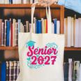 Coquette Pink Bow Senior 2027 Class Of Graduation Canvas Tote Bag
