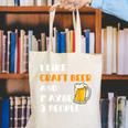 I Like Craft Beer & Maybe 3 People Introvert Beer Fans Canvas Tote Bag