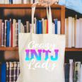 Crazy INTJ Lady Introvert Personality Canvas Tote Bag Crazy INTJ Lady Introvert Personality Canvas Tote Bag
