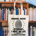 Criminal Justice School Degree Graduation Day Student Canvas Tote Bag