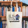 Cute Graduation Cat Masters High School T-Shirt For Men Women Kids Canvas Tote Bag