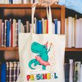 Cute Magical Ballerina Dino Unicorn Preschool Graduation Canvas Tote Bag