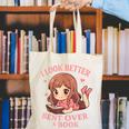Cute Reading Outfit Book Lover Tee For Women Who Read Canvas Tote Bag