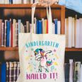 Dabbing Kindergarten Unicorn Graduation Class 2021 Nailed It Canvas Tote Bag