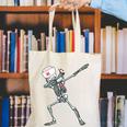 Dabbing Skeleton Nurse Halloween Graduation Canvas Tote Bag