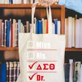 Delta Sigma Theta Sorority Delta Doctor Graduation Canvas Tote Bag