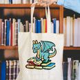 Be A Dragon Read Reading Book Librarian Men Women Kids Canvas Tote Bag