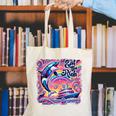 EAT THE RICH 90S NOSTALGIA WHALE ORCA YAHCT RETRO Canvas Tote Bag
