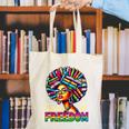 Education Freedom Teacher Books Black History Month Canvas Tote Bag