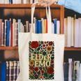 Elder Emo Floral Gothic Vintage Nostalgia Canvas Tote Bag
