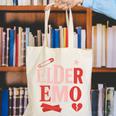 Elder Emo Retro Punk Typography Nostalgia Canvas Tote Bag