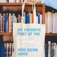 Elephant Party For Introvert Going Canvas Tote Bag Elephant Party For Introvert Going Canvas Tote Bag