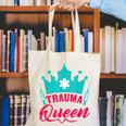 EMT Trauma Queen Paramedic Student T-Shirt Graduation Canvas Tote Bag