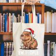 Ew People Capybara Christmas Lights Introvert Humor Canvas Tote Bag