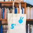 Fifth Grade Graduation Peace Out 5th Grade Boys Canvas Tote Bag