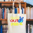 First Day Of School Shirt Peace Out Pre-K Graduation Kids So Canvas Tote Bag