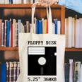 Floppy Disk Computer Nostalgia Fun PC Enthusiast History Canvas Tote Bag