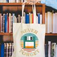 Never Forget Retro Diskette Nostalgia Vintage Canvas Tote Bag Never Forget Retro Diskette Nostalgia Vintage Canvas Tote Bag