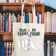Your Friends Vs My Friend Introvert Pet Dog Owner Men Women Kids Canvas Tote Bag