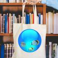 Frutiger Aero Aesthetic Tech Orb Fishes Canvas Tote Bag