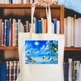 Frutiger Aero Beach Y2k Aesthetic Palm Tree Sand Ocean Canvas Tote Bag