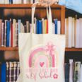 Fun Happy Last Day Of School Girl Student Graduation Rainbow Canvas Tote Bag