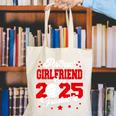Girlfriend Of a 2025 Graduate Prom Graduation 25 VolleyBall Canvas Tote Bag
