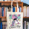 Girls Class Of 2030 Magical Unicorn Graduation Cap Canvas Tote Bag