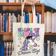 Girls Class Of 2041 Magical Unicorn Graduation Cap Canvas Tote Bag