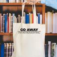 Go Away I'm Introverting Canvas Tote Bag Go Away I'm Introverting Canvas Tote Bag