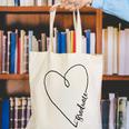 Graduate Heart Shirt Graduation Canvas Tote Bag