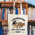 I Graduated Can I Go Back To Bed Sloth Graduation Cap Canvas Tote Bag