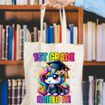 Graduation 1st Grade Unicorn Nailed It Girls Grad Magical Canvas Tote Bag