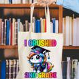 Graduation I Crushed 2nd Grade Unicorn Girls Grad Magical Canvas Tote Bag