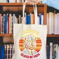 Graduation Day 2024 Graduate For School Degree College Cat Men Women Canvas Tote Bag