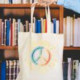 Groovy Like The 70s Peace Aesthetic Nostalgia 1970's Retro Canvas Tote Bag