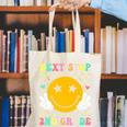 Groovy Next Stop 2nd Grade 1st Grade Graduation 2025 Premium Canvas Tote Bag