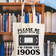 Over The Hill Please Be Patient I'm From The 1900s VHS Canvas Tote Bag Over The Hill Please Be Patient I'm From The 1900s VHS Canvas Tote Bag