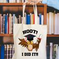 Hoot I Did It Grad Owl Holding Graduation Diploma Congrats Canvas Tote Bag