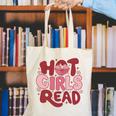 Hot Girls Read Book Lover Feminist Reader Premium Tri-Blend Canvas Tote Bag