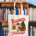 I'm Booked For The Holidays Christmas Reading Bookworm Xmas Canvas Tote Bag I'm Booked For The Holidays Christmas Reading Bookworm Xmas Canvas Tote Bag