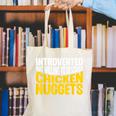 Introvert Antisocial Chicken Nugget Lover Foodie Canvas Tote Bag