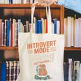 Introvert Mode Hiking Activated Hiker Canvas Tote Bag Introvert Mode Hiking Activated Hiker Canvas Tote Bag