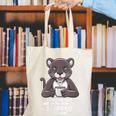 Introvert Panther And Coffee Lovers Canvas Tote Bag