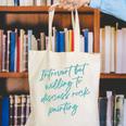 Introvert But Willing To Discuss Rock Painting Canvas Tote Bag Introvert But Willing To Discuss Rock Painting Canvas Tote Bag