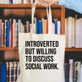 Introverted Caseworker Social Work Introvert Canvas Tote Bag Introverted Caseworker Social Work Introvert Canvas Tote Bag