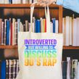 Introverted But Willing To Discuss 90's Rap Canvas Tote Bag Introverted But Willing To Discuss 90's Rap Canvas Tote Bag