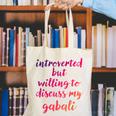 Introverted Willing To Discuss Gabali Introvert Canvas Tote Bag Introverted Willing To Discuss Gabali Introvert Canvas Tote Bag